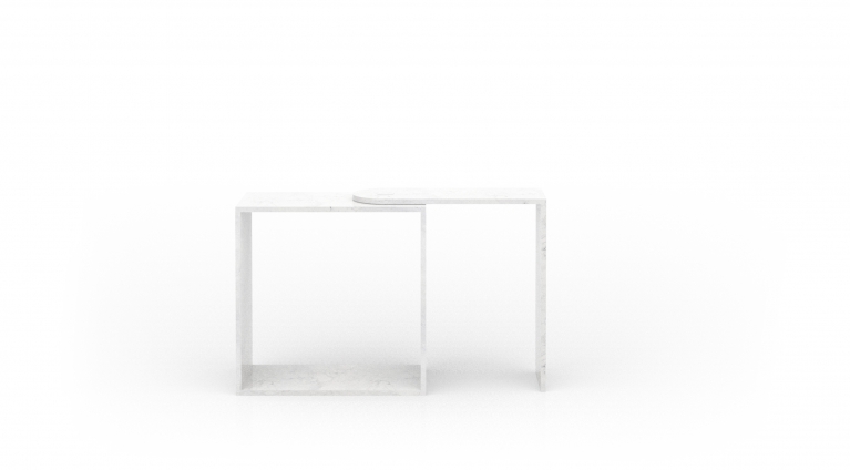 Desk In White Carrara Marble Keyboard Products Marsotto Edizioni