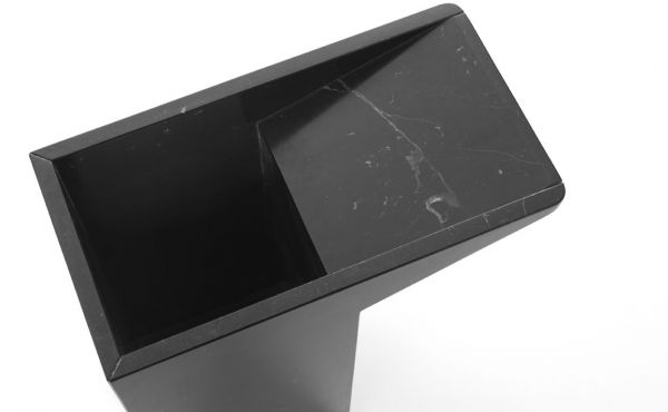 umbrella stand design by Maddalena Casadei in black marble